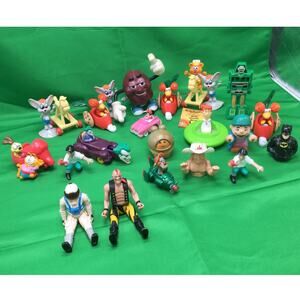 Vintage Lot of PVC Figurine Toys 1.5LB